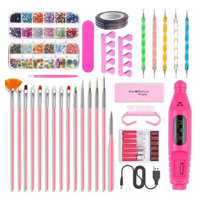 Professional Portable Electric Nail Drill Kit Acrylic Nail Tools Pen Shape Finger Toe  Nail Care Polishing Machine