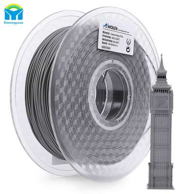 Eco-friendly pla filament 3d printing Cement Grey pla raw materials dimensional accuracy +/- 0.03mm